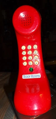 TEDDY RUXPIN 1990 JUGUETE ELECTRÓNICO TELÉFONO PARLANTE MUNDOS DE MARAVILLA Foto 1 de 4