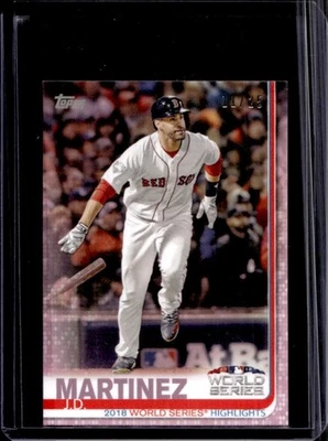 2019 Topps On-Demand Mini J.D. Martinez Pink #11/25 Red Sox - Image 1 of 2