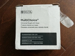 Delta R10000-UNWSHF Universal Mixing Rough-In Valve with Service Stops - Picture 1 of 8