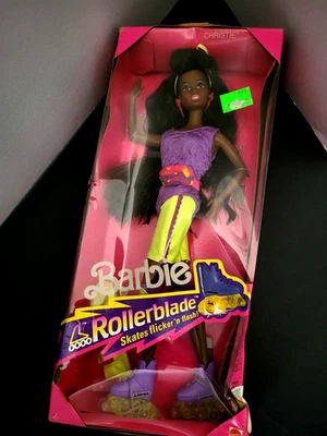 ROLLERBLADE Christie Barbie Doll 1991 Mattel # 2217 ~ “AS IS” Damaged Box - Image 1 of 4