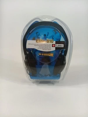 Auriculares de música Labtec Elite 810 alto rendimiento sobre la oreja de 3,5 mm + adaptador de 6,35 mm Foto 1 de 4