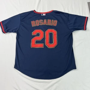 Maglia Minnesota Twins Eddie Rosario #20 Uomo Large Blu Majestic Cool Base - Foto 1 di 19