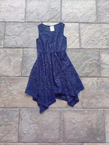 Size 7 girl navy blue dress - Picture 1 of 3