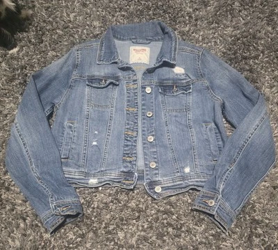 Mudd Jean Jacket Women’s Large Juniors Denim Button Up  - Image 1 of 3