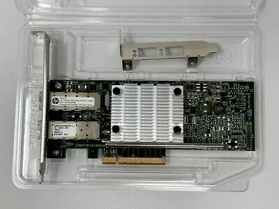 HP 656244-001 Ethernet 10Gb Dual Port 530SFP+ PCIe Adapter Card 652501-001 - Image 1 of 4
