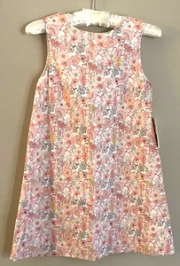 Gabby (Luli & Me) Floral Lined A-Lined Dress -Pink - NWT Girls 12 - Picture 1 of 3