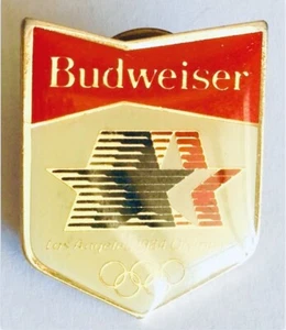 Budweiser 1984 Los Angeles Olympics Pin Badge Beer Advertising Rare Vintage (F1) - Bild 1 von 2