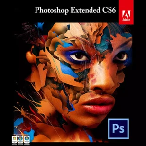 Adobe Photoshop CS6 Extended Vollversion Lizenz Lebenslang Deutsch Windows DVD - Bild 1 von 1