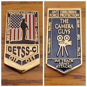 US Military BETSS C Iraq OIF OEF Surveillance System Force Challenge Coin - Picture 1 of 5