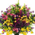 24pcs Artificial Flowers Daisies For Outdoors Decor, Fake Plants Uv Resistant...
