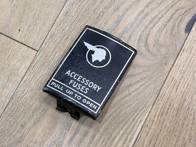 Pontiac 1952 caja de fusibles bloque cubierta puerta cacique Catalina años 50 GM Foto 1 de 4