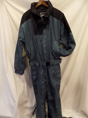 Traje de nieve/esquí de una pieza con aislamiento verde azulado FILA para hombre talla L (40) Foto 1 de 4