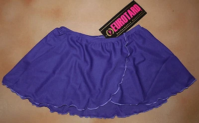 NUEVO CON ETIQUETAS EUROTARD Simulado Envoltura Niñas Falda Púrpura Poliéster Baile Ballet Tap Falda Foto 1 de 3