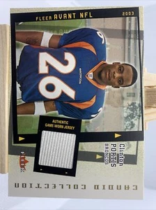 Clinton Portis 2003 Fleer Candid Collection Game Worn Jersey 25/100 Broncos - Bild 1 von 11