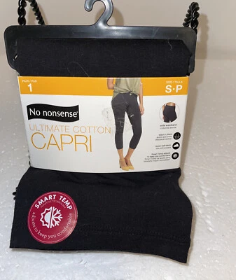 No Nonsense Ultimate хлопок капри, черный, размеры S - Изображение 1 из 4