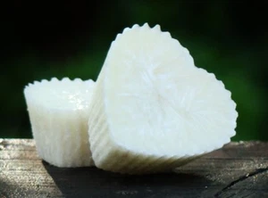 12pk 180hr WHITE VIOLETS Scented HANDMADE Natural CANDLE MELTS for WAX WARMER - Picture 1 of 12