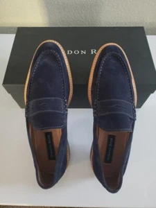 Gordon Rush Men's Slip On size 8.5M/ Blue Faux Suede - Picture 1 of 5