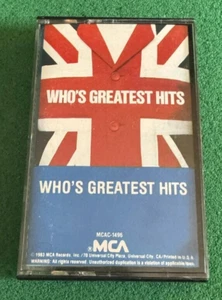 The Who Who's Greatest Hits Cassette Tape 1983 MCA Records Compilation Vintage - Picture 1 of 3