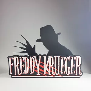 Venerdì 13 Silhouette Stampato in 3D Memorabilia Cult Film Logo Stand - Foto 1 di 6