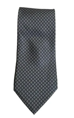 Via Condotti Roma Tie Blue Floral Short 56 Italy 100% Silk Handmade Business  - Image 1 of 4