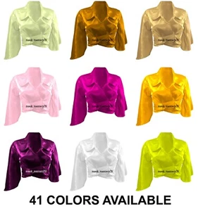 Elegante Camisa Envolvente Top Elegante Camisa Corta Satén Ropa de Fiesta Sexy Elegante Top S83 - Imagen 1 de 210