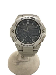 CASIO G-SHOCK GST-B400D-1AJF Silver Stainless Steel Slar Digital Analog Watch - Afbeelding 1 van 6