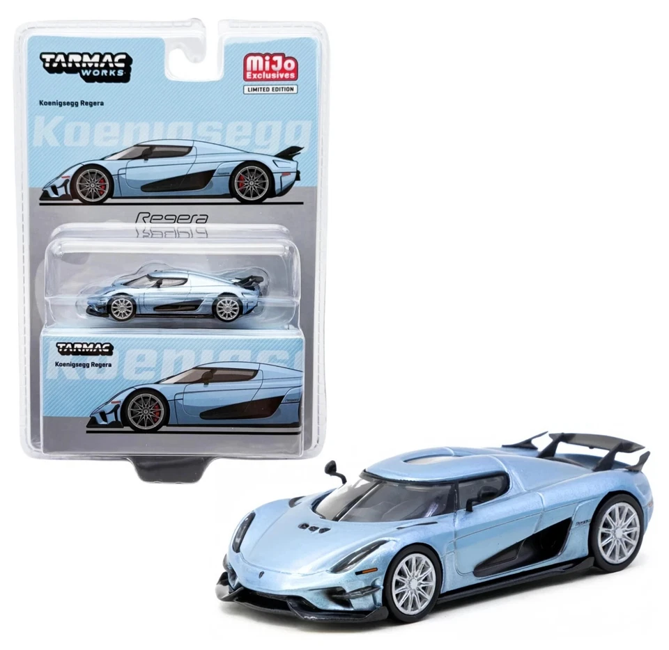Tarmac Works 1 64 Koenigsegg Regera Light Blue Metallic Diecast T64G-TL017-LB