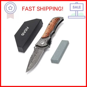 GVDV Pocket Folding Knife for Men, 3.5” Blade 7Cr17 Steel Pocket Knives& Folding - Picture 1 of 2