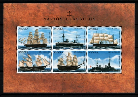 ANGOLA 1996 - BLOC SHIPS / BOATS  MNH Cover