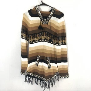 Girls Llama Brown Tunic Sweater Kids Top Size 6/7 - Picture 1 of 5