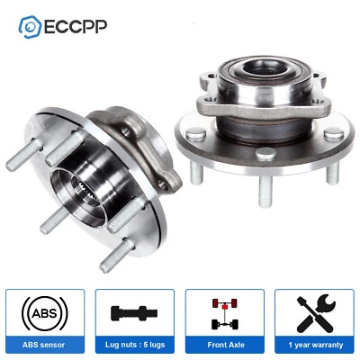 Conjunto de cojinete de cubo de rueda delantera de 2 piezas para Dodge Journey 2009-2020 2,4 L 3,5 L 3,6 L Foto 1 de 4