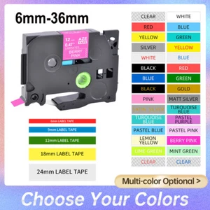 Compatible TZ TZe 231 Label Tape Laminated for Brother P-Touch 6/9/12/18/24/36MM - Foto 1 di 760