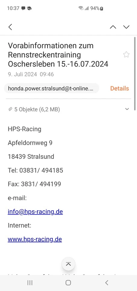 Rennstreckentraining in Oschersleben am 15,16.7.24 - Bild 1 von 1