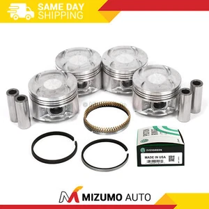 Pistons w/ Rings fit 90-01 Acura Integra GS LS RS 1.8L SOHC B18A1 B18B1 - Picture 1 of 9