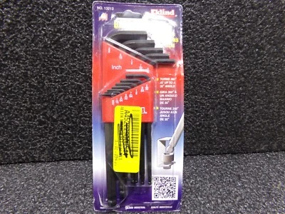 Eklind Long L-Shaped SAE Black Oxide Ball End Hex Key Set 13pcs (RC) - Image 1 of 4