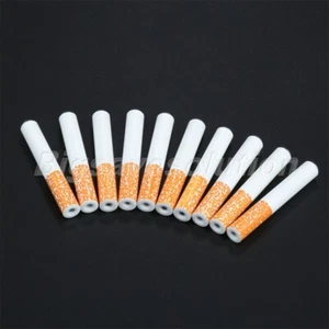 Wholesale 10pcs 55mm Cigarette Shape Metal Herb Tobacco Pipe Smoking Accessories - Picture 1 of 10