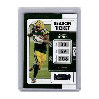2021 Panini Contenders Aaron Jones Packers #36 - Image 1 of 3