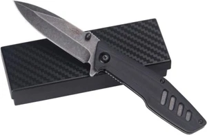 Pocket Folding Knife, 3.2 Inch 5Cr13 Stainless Steel Blade, Black G10 Handle, Li - Picture 1 of 12
