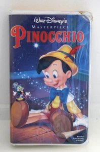 Walt Disney Pinocchio VHS Video Tape Black Diamond Classics 1993 USED - Imagen 1 de 2
