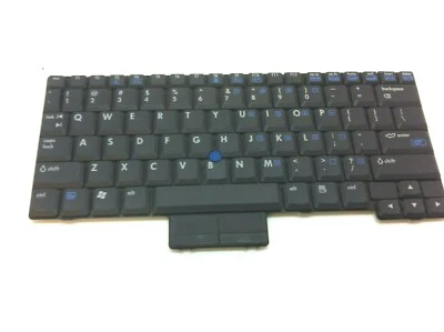 Genuine HP Compaq NC2400 12" Laptop US Keyboard w/ Pointer 412782-001 59 - Image 1 of 2