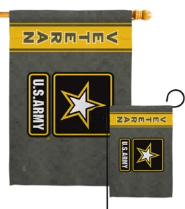Army Veteran Garden Flag Armed Forces Decorative Small Gift Yard House Banner - Picture 1 of 19