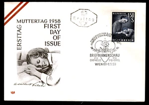 Österreich 1042 FDC, Muttertag 1958 - Bild 1 von 1
