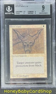 MTG Limited Edition Beta 1993 Black Ward BGS 9.0 MINT Old School 93/94 - Picture 1 of 6