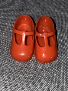 Ideal Crissy Family Dolls Original T-Strap Buckle Shoes Fits Cinnamon - Picture 1 of 5