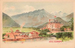 Cartolina d'epoca Hotel Europa - Foto 1 di 2