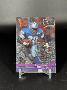 1992 Wild Card - Stat Smashers Barry Sanders #SS-1 rosa viola - Foto 1 di 2