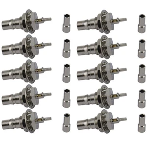 Pack of 10 QMA Female Crimp Connector - RG178 Cable Crimp Easy to Use - Picture 1 of 5