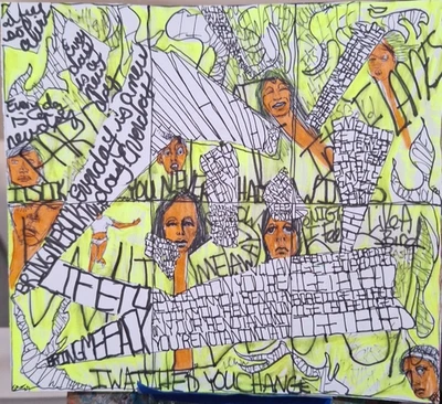 Letra de canción de 7,5 x 7 pulgadas ATC ORIGINAL 3,5 x 2,5 pulgadas Foto 1 de 4