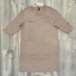 NWT SuperTrash ST Studio Dusty Blush Pink Half Sleeve Mini Shift Dress Size M - Picture 1 of 9