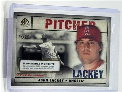 JOHN LACKEY 2008 UD SP LEGENDARY CUTS MEMORABLE MOMENTS 1/1 Q5476 - Image 1 of 2
